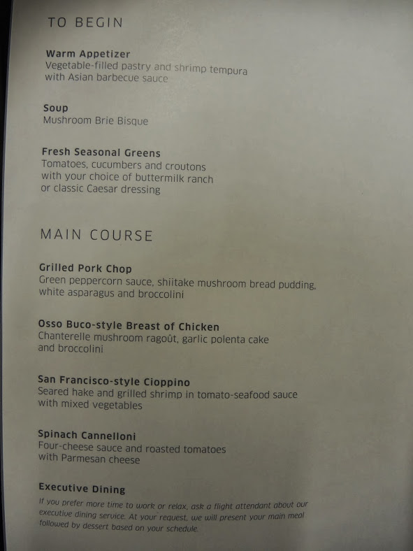 a menu of a restaurant