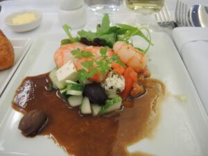 a plate of food on a table