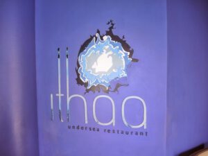 a close-up of a restaurant sign