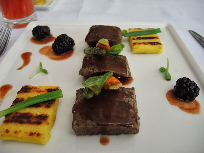 a plate of food on a table