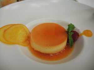 a plate of food on a white plate