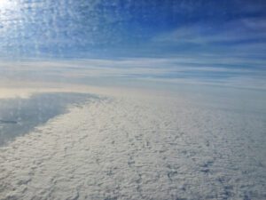 clouds and blue sky above clouds