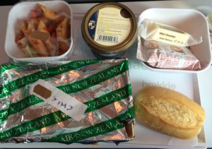 food in a tray on a table
