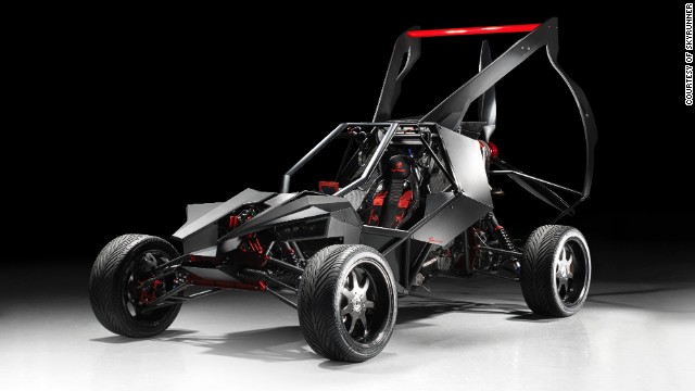 a black and red vehicle