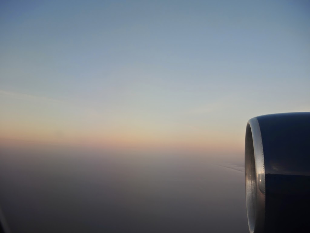 a view of the sky from an airplane