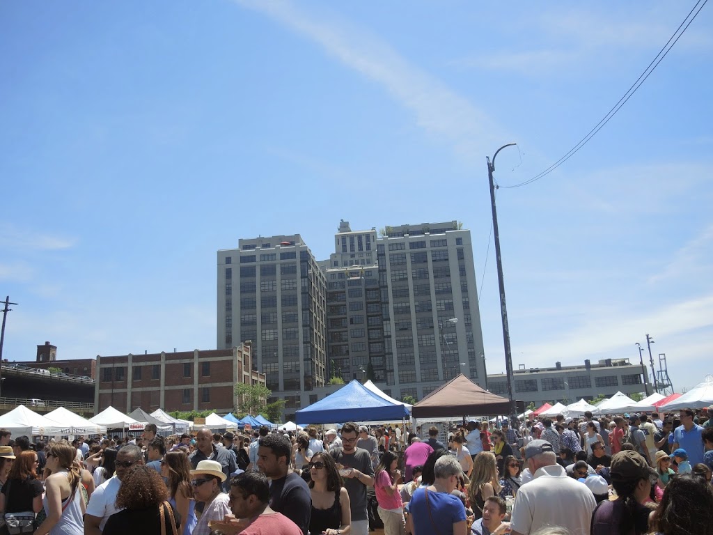 a crowd of people at a festival