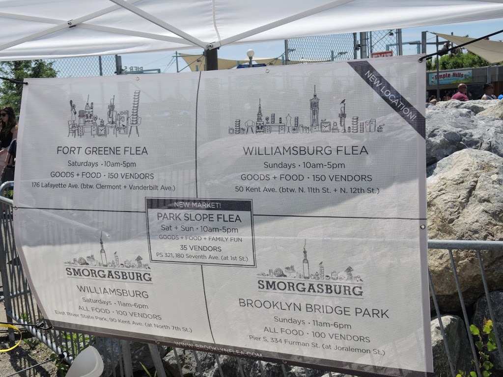 a sign with text and images on it