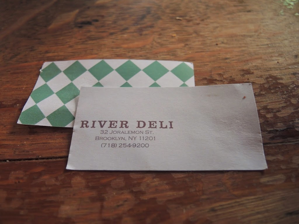 a business card on a table