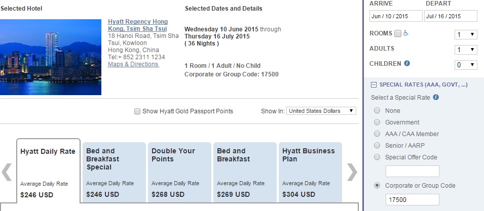 Hyatt Failed Search Results