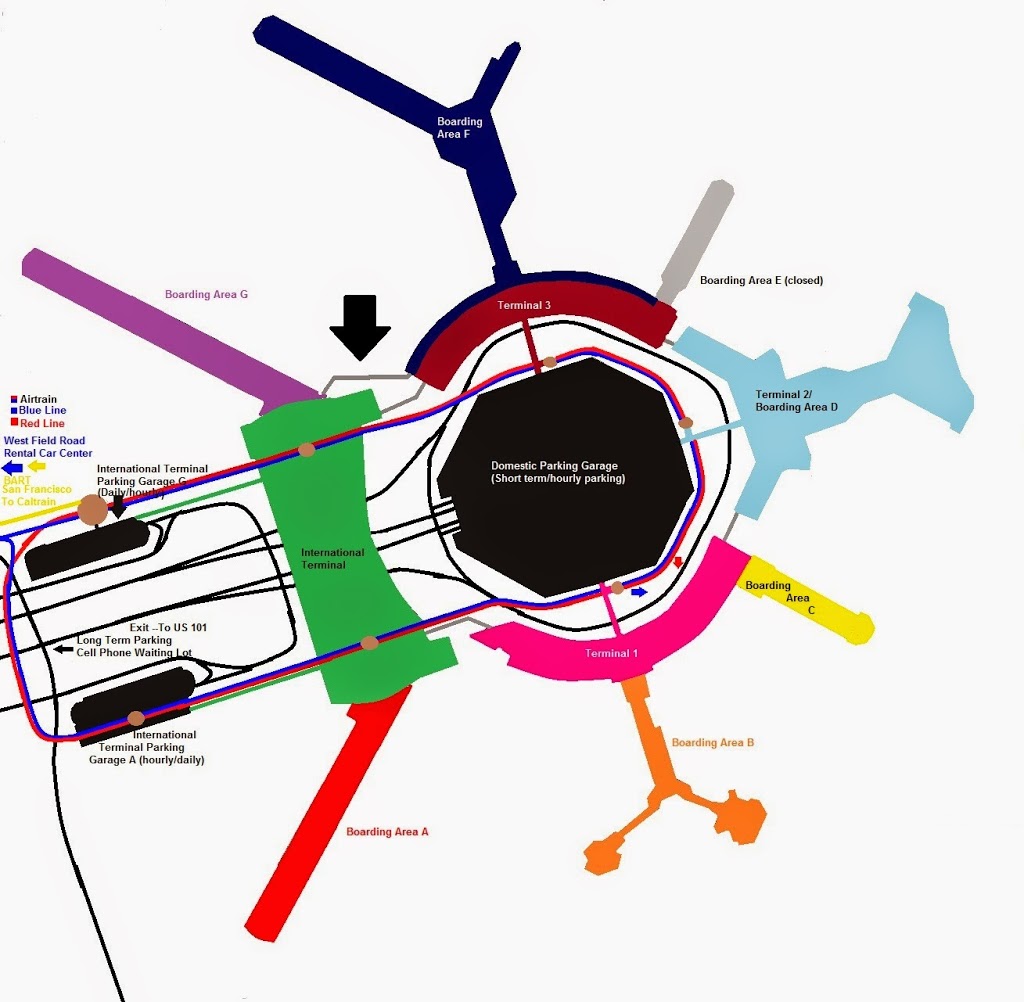 a map of an airport