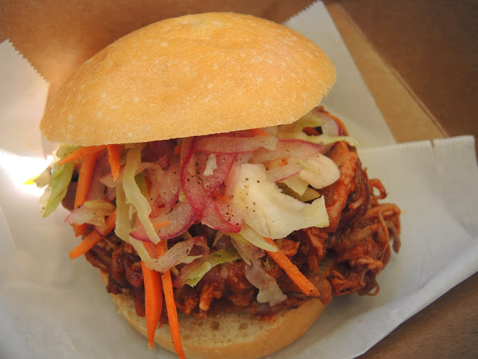 a close up of a sandwich