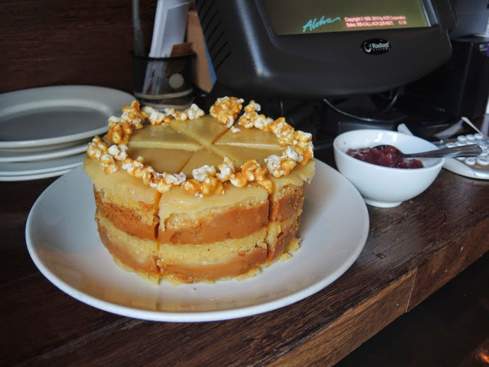 a cake on a plate