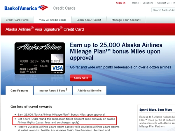 a credit card on a website