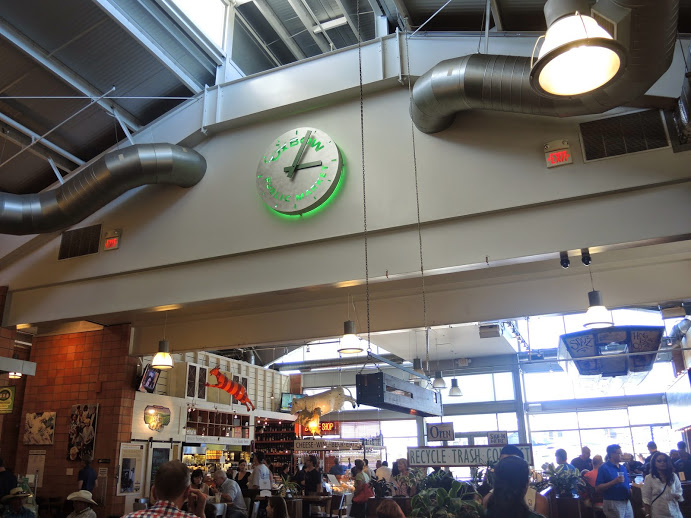 a large clock on a wall