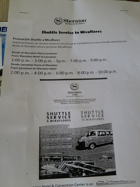 Sheraton Free Shuttle