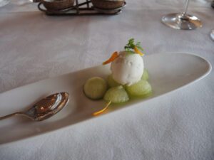 a plate of food on a table