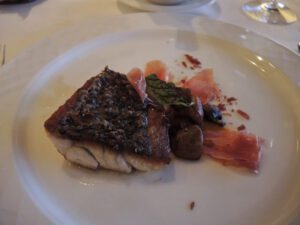 a plate of food on a table