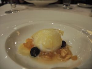 a close up of food