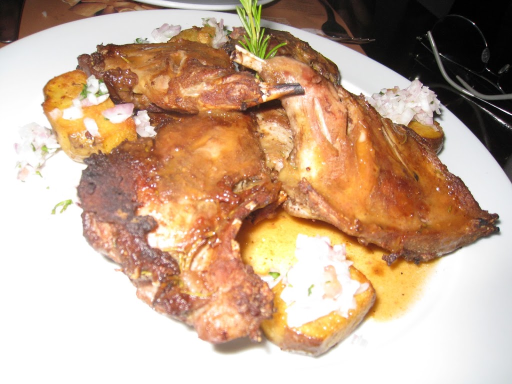 a plate of food on a table