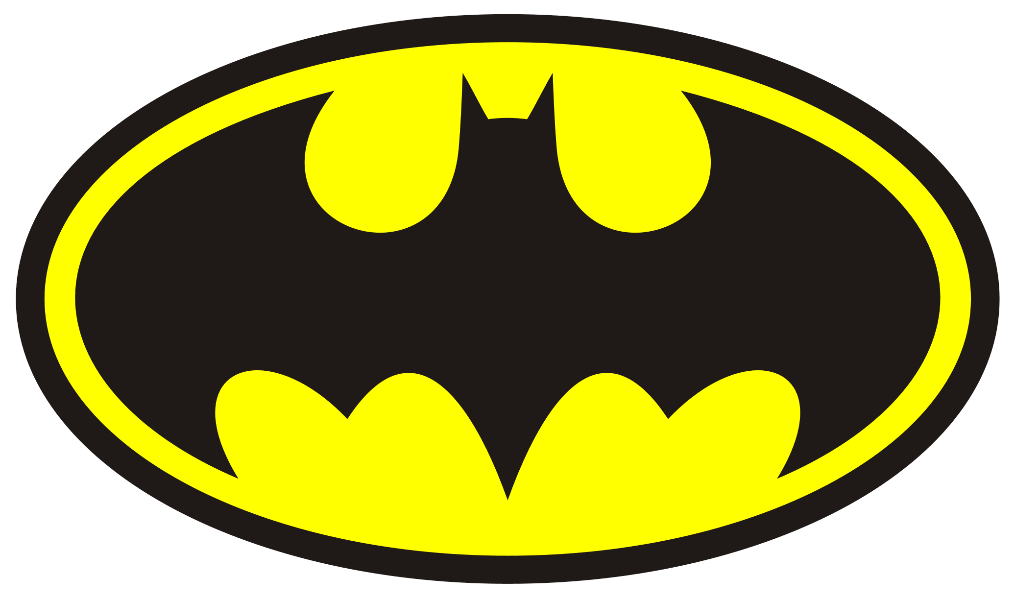 a black and yellow logo