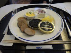a plate of food on a table