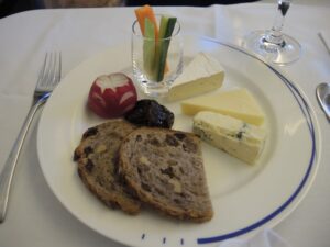 a plate of food on a table
