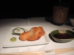 a plate of food on a table