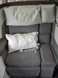 a pillow on a chair