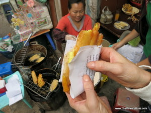 fried sweet potato - Hanoi Street Food Tour