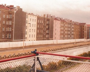 long shot of a row of buildings