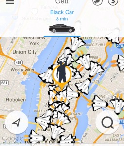 Gett cars available 1-22-15