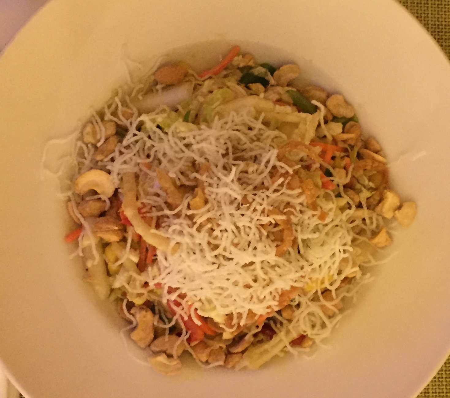 a bowl of food on a table