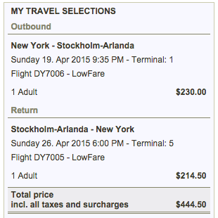 Norwegian Fare Sale