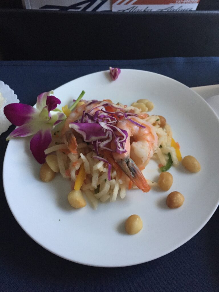 alaska airlines first class appetizer