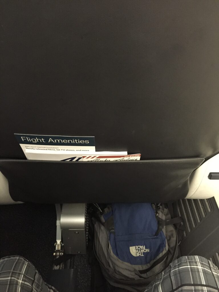 alaska airlines first class legroom