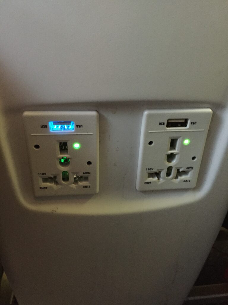 alaska airlines first class power