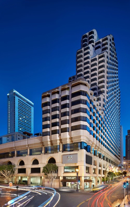 a tall building with many windows