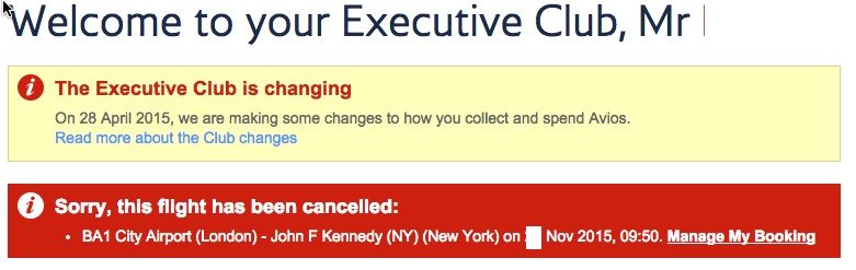 BA Cancellation