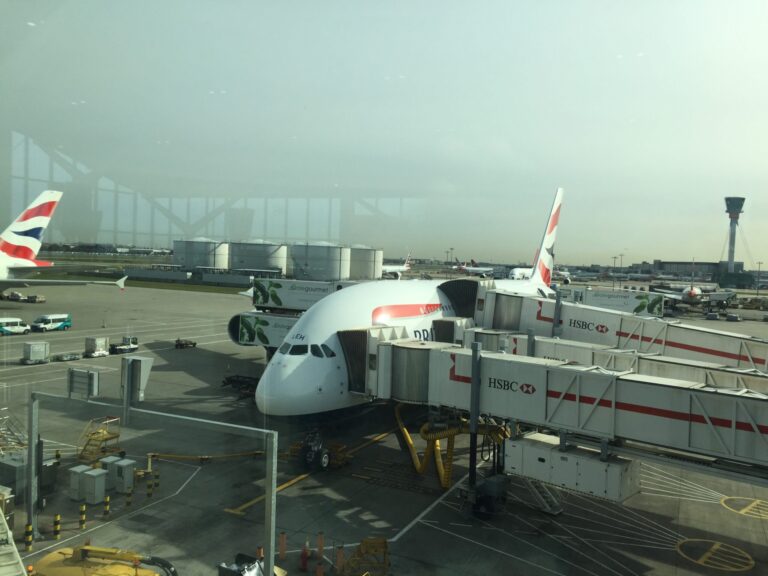 an airplane at an airport