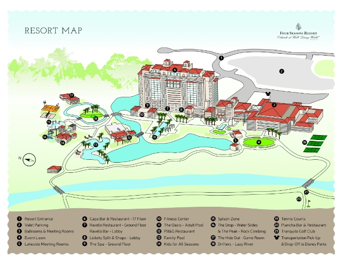 a map of a resort