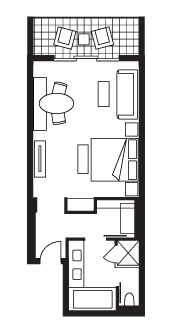 a floor plan of a room