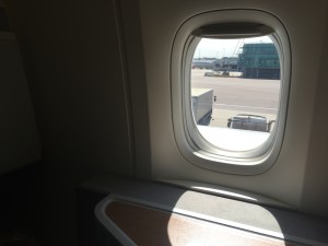 Window and side table