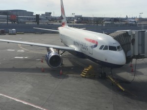 BA Concorde Room JFK - view of BA1 to London City