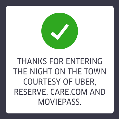 Uber Night On The Town #NIGHTONTHETOWN