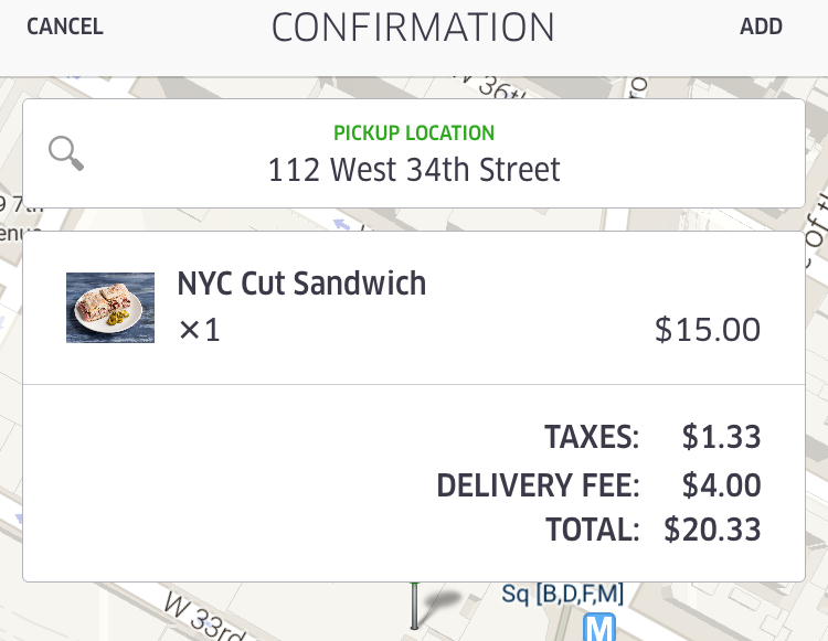 UberEats Pricing