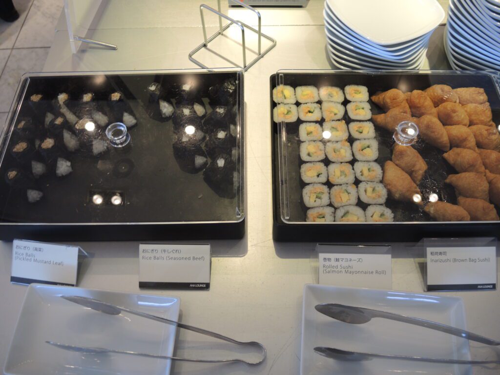 ana business class lounge narita nrt sushi