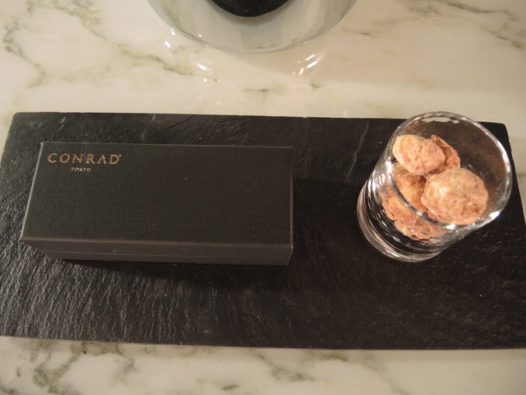 conrad tokyo welcome gift