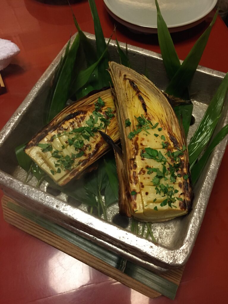kikunoi honten kyoto grilled bamboo