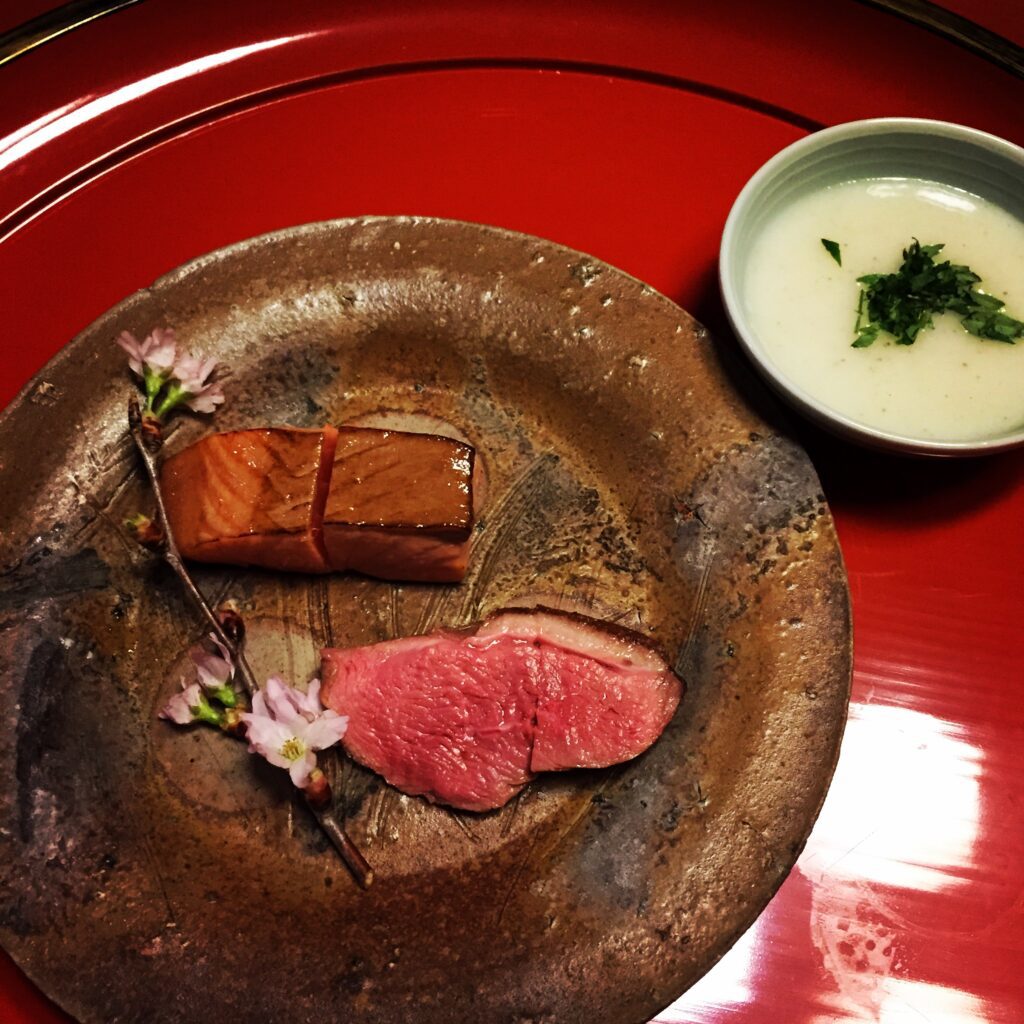 kikunoi honten kyoto kaiseki duck trout