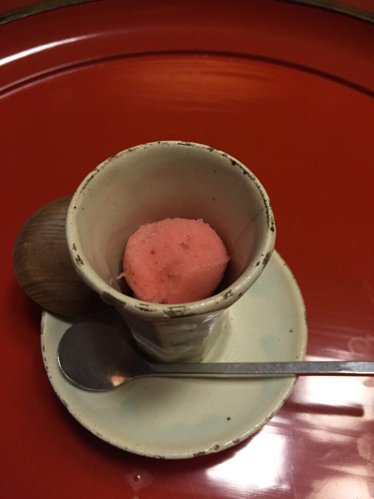 kikunoi honten kyoto kaiseki sorbet